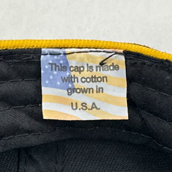 Pennzoil Racing Central Oil And Supply Adjustable Strapback Black Yellow Hat - Picture 11 of 15